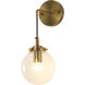 Canada 1 Light 10 inch Brass Wall Sconce Wall Light